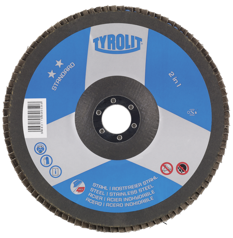 Tyrolit  115mm x 80 Grit 2 Star Flap Disc