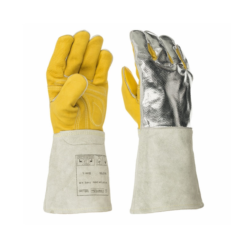 Weldas Reflective Aluminium Gauntlet (L) 10-2755