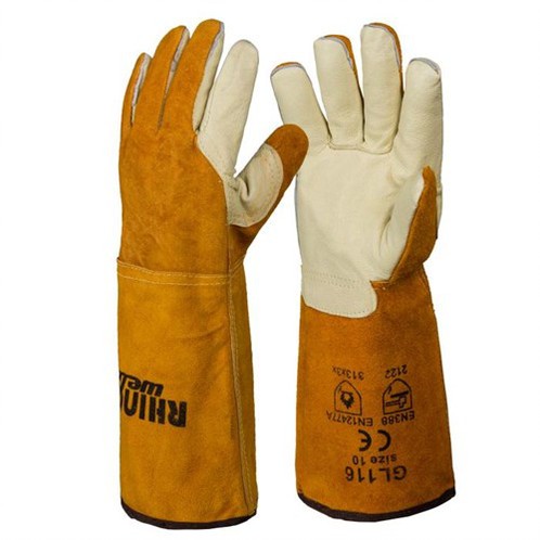 Premium Hide Palm Welders Gauntlet 380 mm GL116