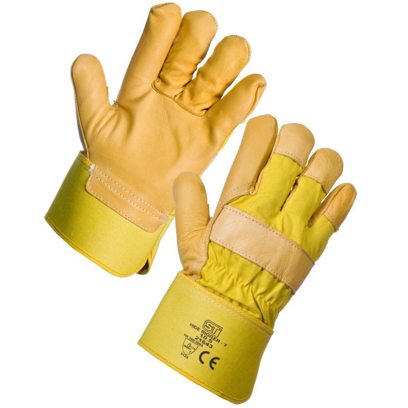 Ultima Premium Yellow Hide Rigger Glove Size 10 (L)