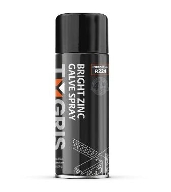 Tygris Bright Zinc Galv Spray 400ml R224