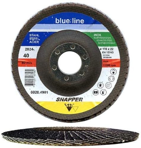 Sia Snapper 115 X 40 Grit Flap Disc