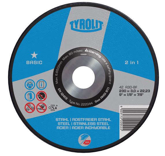 Tyrolit 9 inch Basic Cutting Disc 