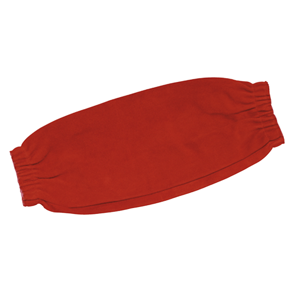 Red Leather Welders Sleeve 18'' (Pair)