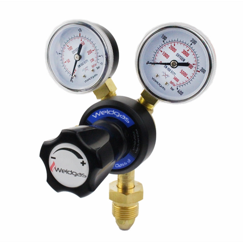 Weldgas Oxygen Regulator- Single Stage 2 Gauge